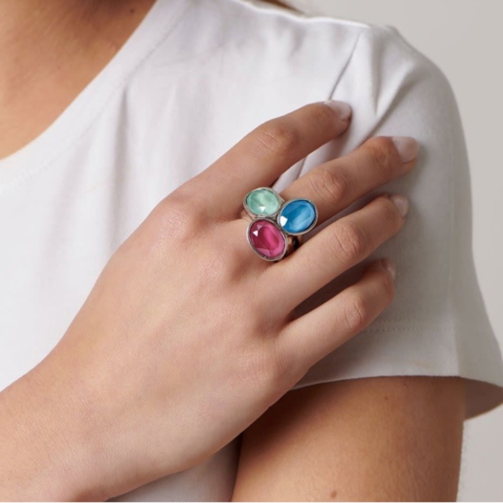 Uno de 50 Tri Color Ring